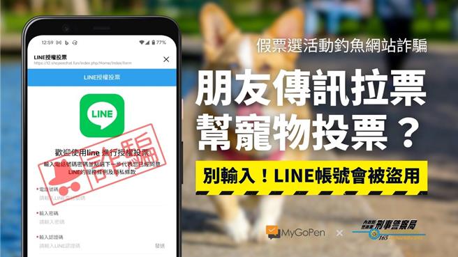 刑事局表示，诈骗集团为骗取民眾个资，无所不用其极。（警方提供）