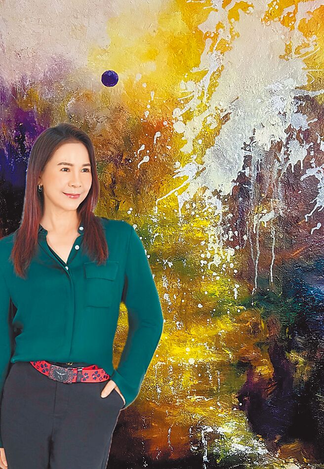 陳玉庭畫作筆意揮灑自如，心隨意轉，純然相契於自然，不受束縛，自成別趣。圖／陳玉庭提供