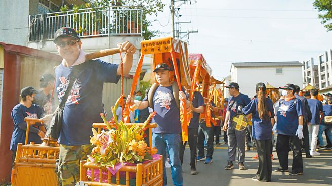 台中东势巧圣仙师庙三仙师20日起驾，展开为期50天徒步遶境之旅。（台中市府提供／陈淑娥台中传真）