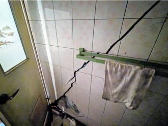 基隆東和大樓周邊下陷地基、鋼筋裸露 盼市府規劃都更