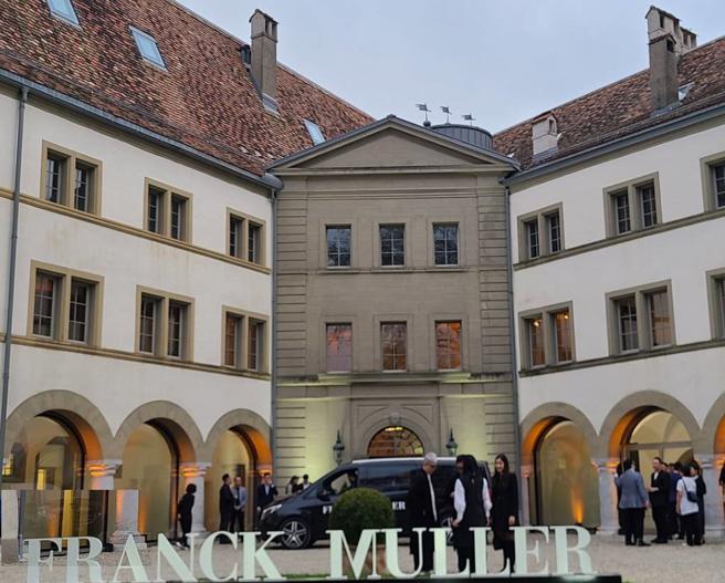 Franck Muller在瑞士的阿拉曼城堡（ Allaman Castle）發表三款亞太區限量腕表。（陶福媛攝）