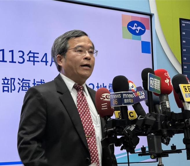 气象署地震测报中心主任吴健富。（蔡亚桦摄）