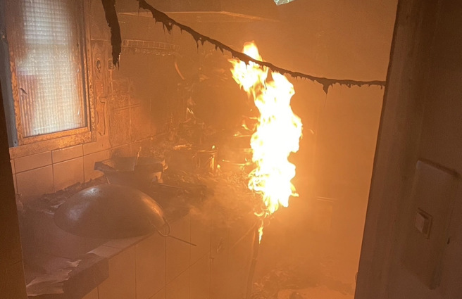 今22日上午近11时，新北市汐止区水源路一段发生一起火警。（翻摄画面）