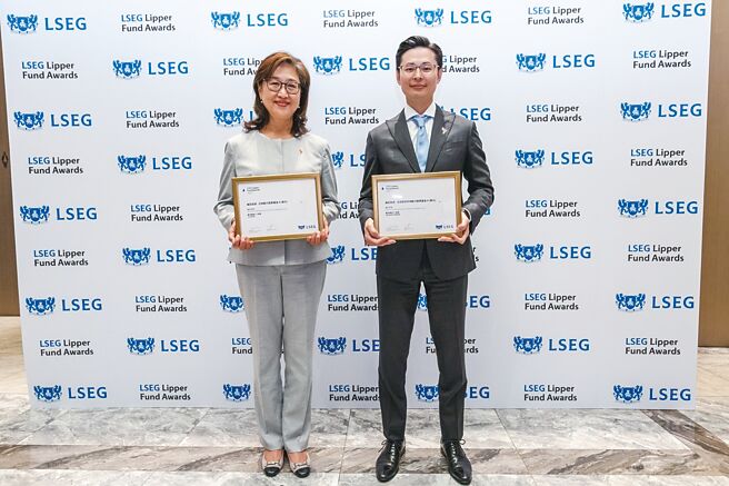 瀚亚投资动力股票系列基金勇夺2024 LSEG理柏台湾基金奖。  图／瀚亚投信提供