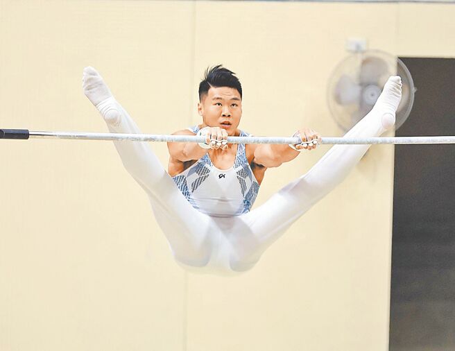 「亚洲猫王」唐嘉鸿顺利拿下巴黎奥运单杠项目门票。（报系资料照）