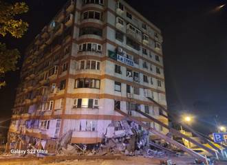 6.3強震搖整晚！花蓮富凱飯店嚴重傾斜 住戶為救愛貓闖管制區