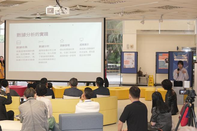 英文系毕业生施暄柔表示，修图数据课程培养她数据分析、问题解决和商业洞察的技能，有助于她找到实习机会、考上商学院研究所。（图／辅仁大学）