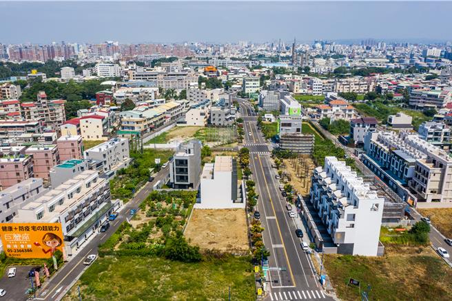 嘉義市湖子內區段徵收以後， 快速發展，房地產交易熱絡。（嘉義市政府提供／廖素慧嘉市傳真）