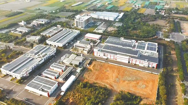 元翎精密公司屋頂型太陽光電。圖／力瑪科技提供