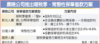 報稅季 壽險推保單借款專案