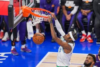 NBA》先發五虎得分上雙 灰狼咬傷太陽主場2連勝