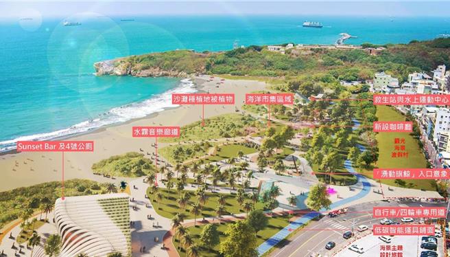 高市府提出「湾区大港 旗津领航」旗舰计画，24日获选交通部重要廊带亮点营造计画。（赖瑞隆提供／洪浩轩高雄传真）