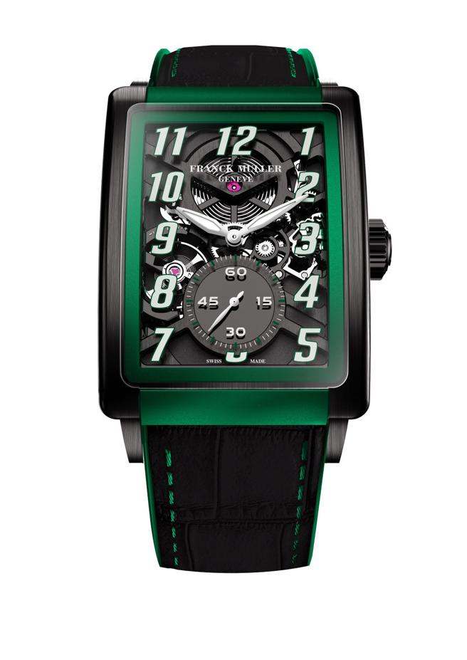 Franck Muller Long Island Evolution 7 Days Power Reserve鈦金屬腕表，143萬8000元，亞太限量300只。（Franck Muller提供）