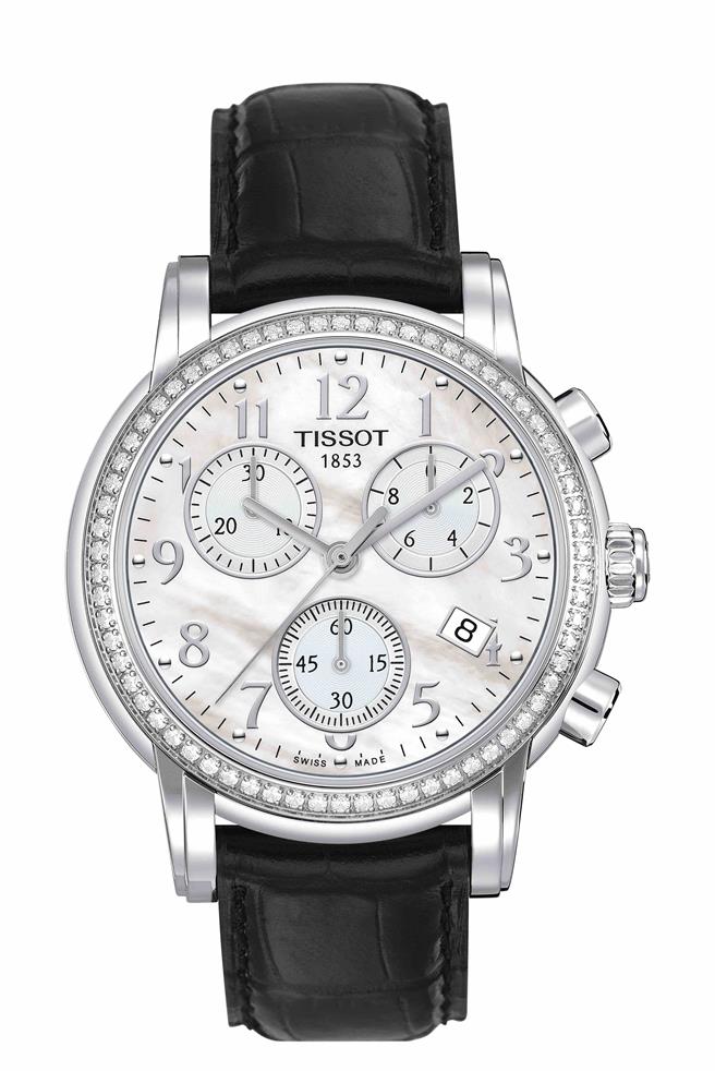 华泰名品城的「TISSOT DRESSPORT三眼计时钻表」，原价6万6700元、特价2万10元，等同3折。（华泰名品城提供／朱世凯台北传真）