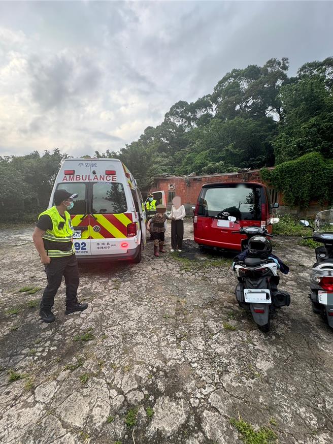 新北市淡水区一名8旬妇人日前採竹笋却迟迟未归，家人赶紧报警。（淡水警分局提供／张铠乙新北传真）