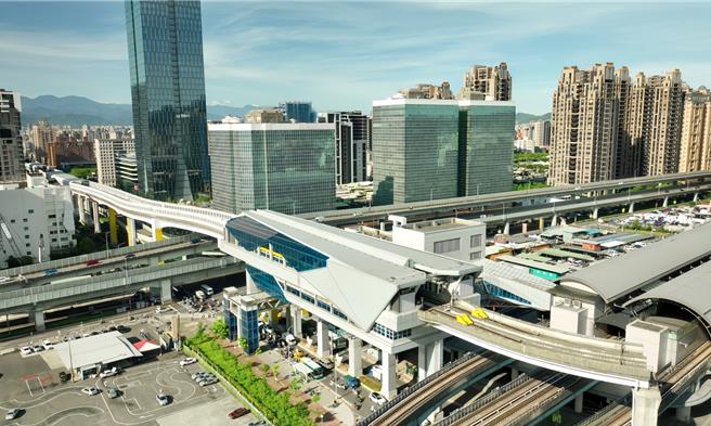 新北产业园区站。（新北捷运局提供）