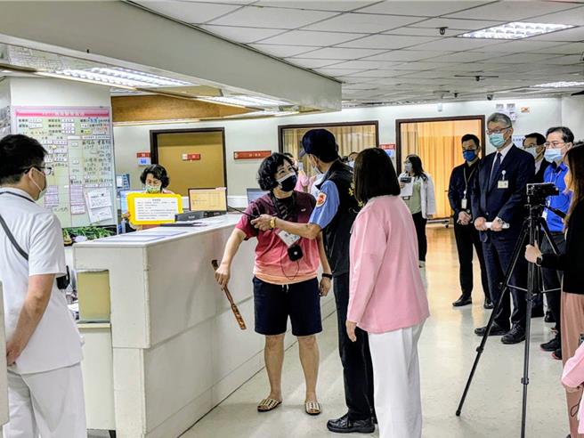 医疗暴力零容忍 台北荣总今举办应变演习（台北荣总提供）