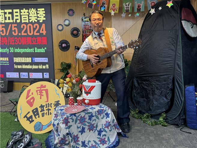 台南市长黄伟哲今天（25日）下午出席台南五月音乐季活动，欢迎大家5月4日、5日来台南体验多元音乐。（曹婷婷摄）