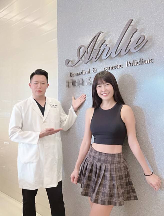 小娴透过减脂课程，腰围剩59公分。（图／小娴脸书）