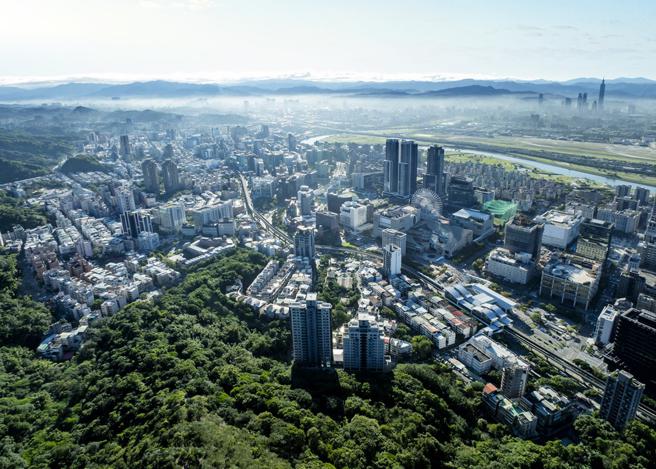 「震⼤懷真」空照實景。圖/業者提供