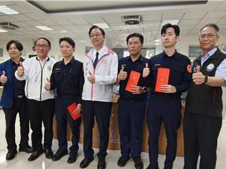 員警開5槍勇擒毒販 張善政頒發慰問金肯定