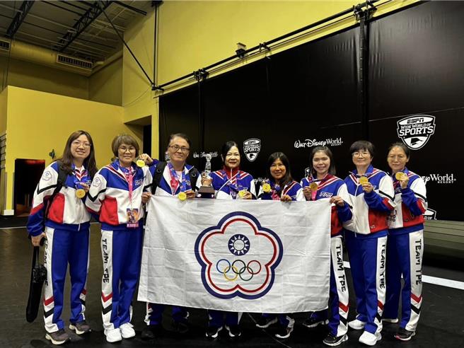 國立苗栗特殊教育學校啦啦隊，代表台灣前往美國參加「2024世界啦啦隊錦標賽勇奪金牌。（苗栗特教學校提供／謝明俊苗栗傳真）