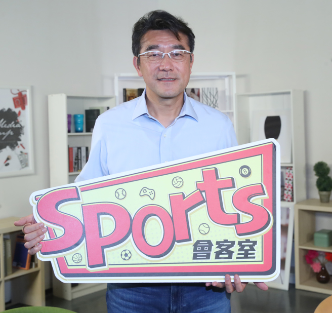 中华队队医林瀛洲在《Sports会客室》节目畅谈走上运动医学之路的心路歷程。（陈君玮摄）