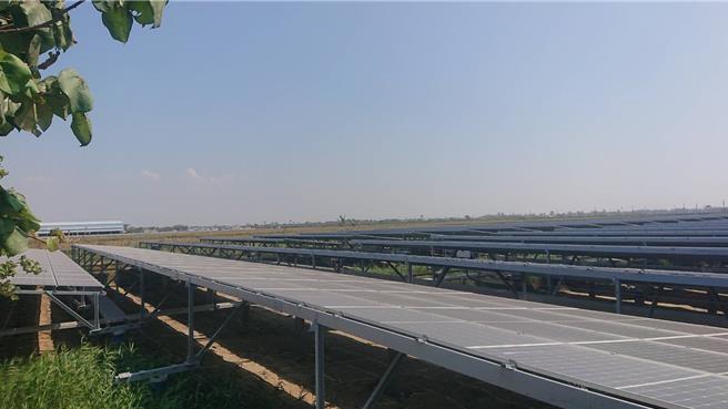 力旸光电公司在七股以5家「天」字辈子公司发展光电，全区18里有12里都有力旸公司设置的光电场。（程炳璋摄）