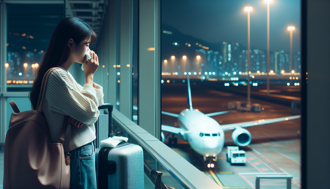 伴侣父母一句话！妹子半夜独留机场 目送男友离开嘆：该分手吗