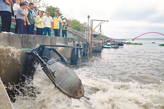 屏東 周春米視察抽水站 籲加強防汛準備