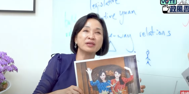 立委柯志恩專訪畫面。（取自中時新聞網影片）