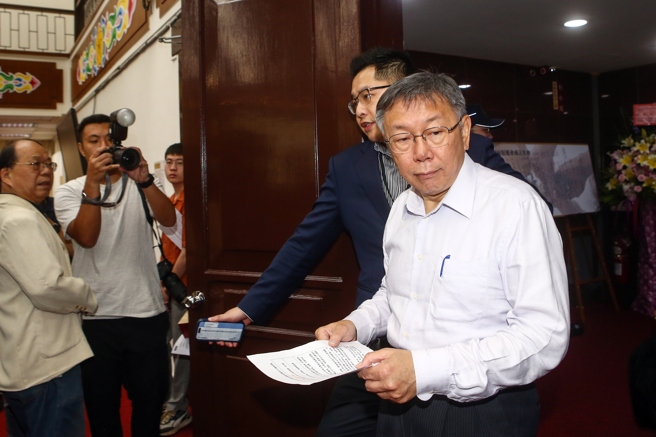 民眾黨主席柯文哲。（資料照,鄧博仁攝）