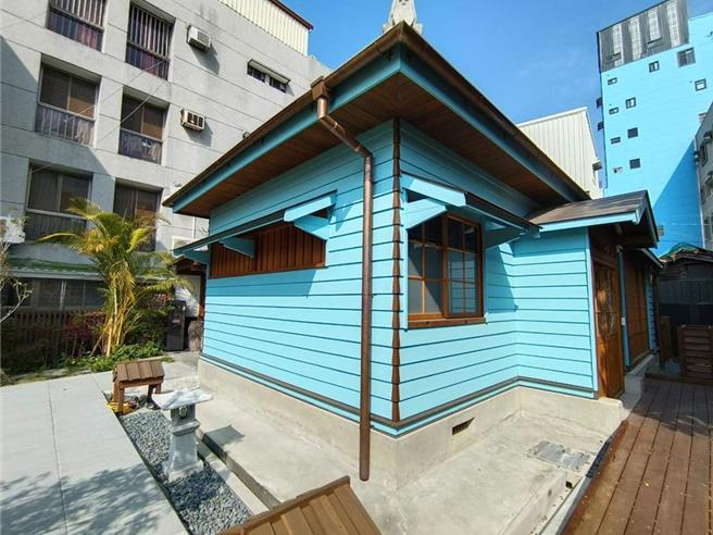 嘉义市东门派出所所长宿舍整修后外观。（廖素慧摄）