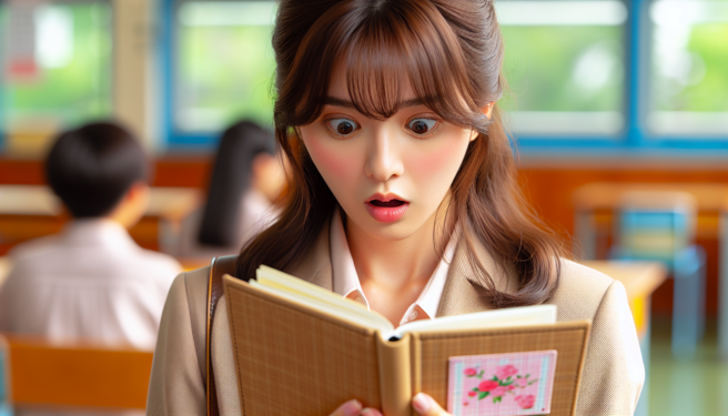 老师看到女童的联络簿，惊觉她被女同学的父亲猥亵多次。（示意图、与本案无关／AI生成）