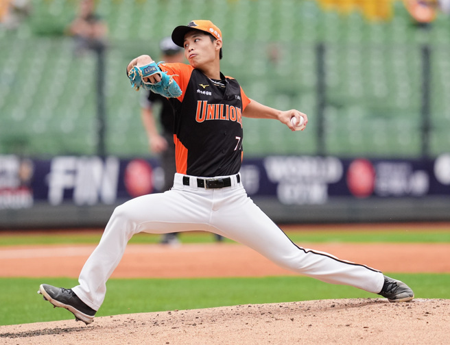 统一狮左投林诏恩。（统一狮提供）