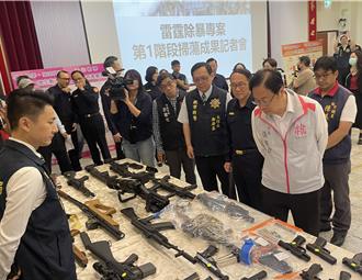 桃警雷霆除暴專案有成 查獲5萬公克毒品、60槍枝