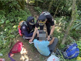 男子獨攀貢寮隆隆山 手受傷打電話求助消防