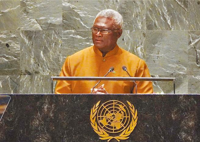 索羅門群島總理蘇嘉瓦瑞。（中新社）