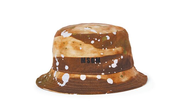 MSGM做舊感漁夫帽，價格店洽。（MSGM提供）