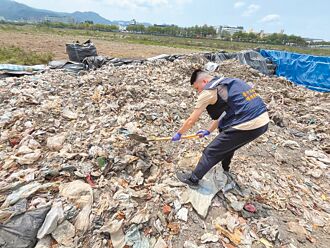 太平 工程挖出舊掩埋場 民代促移除垃圾