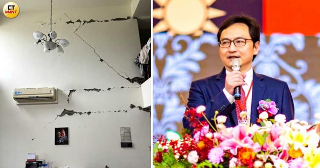 CTWANT记者调查发现，桃园判定黄单的标准与新北市有落差，桃园市土木技师公会理事长蔡逸勋说明桃园开单标准，只要人常驻留的地方有掉落危险就会开黄单请屋主修缮。（图／蔡逸勋提供）