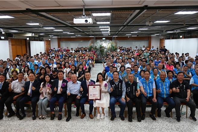 就職典禮冠蓋雲集。（李京昇攝）