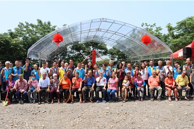 苑裡鎮山腳社區活動中心今天動工。（苗栗縣政府提供／李京昇苗栗傳真）