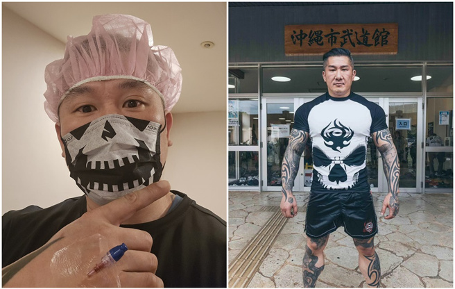 馆长感谢长庚医护的照顾。（图／FB@飙捍）