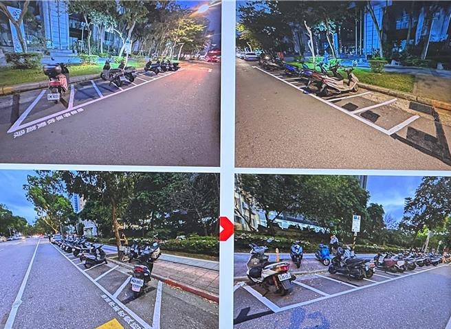 台北市大型重機開放兩處試辦大型重機與普通重機共用停車格，共提供15個停車格，民進黨籍新北市議員黃淑君今（30）日在議會市政質詢時指出，新北市目前規畫重機專用停車格位僅有117格，呼籲新北市府應重視大型重機停車權。（台北市交通局提供／丁上程台北傳真）