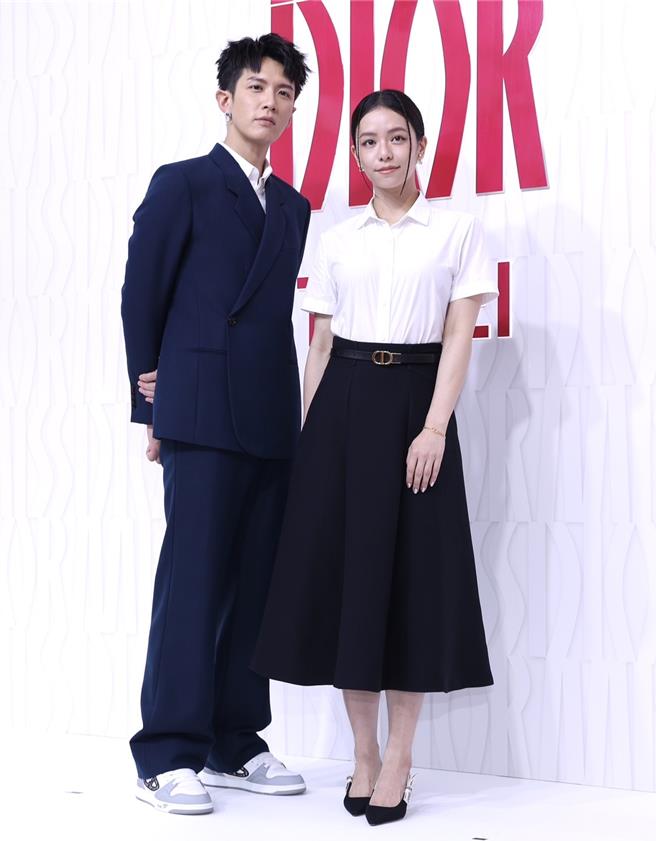 柯震東和宋芸樺久違地「前任合體」。（陳俊吉攝）