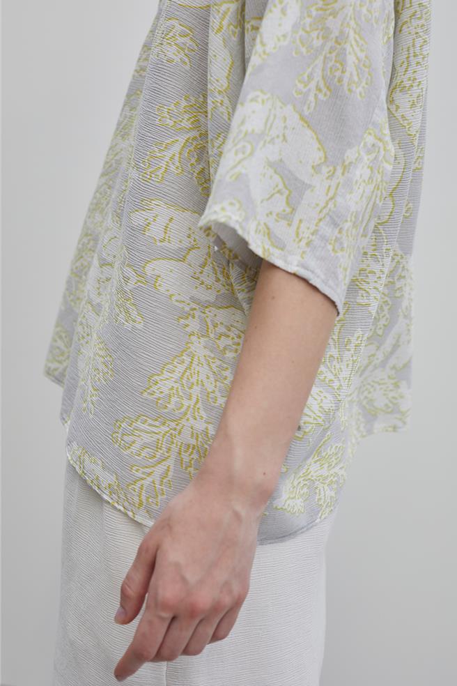 Plantation本季發表的植拓楊柳布料印花。（君梵提供／黃唯淯台北傳真）