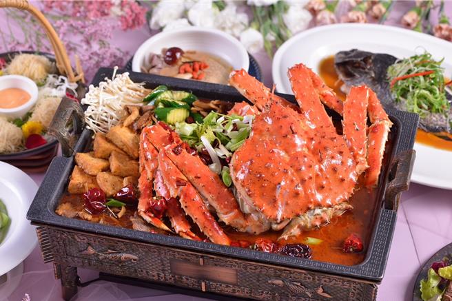 礁溪寒沐酒店 「川薈」中餐廳4人合菜形象照。（礁溪寒沐酒店 提供／吳娮翎台北傳真）