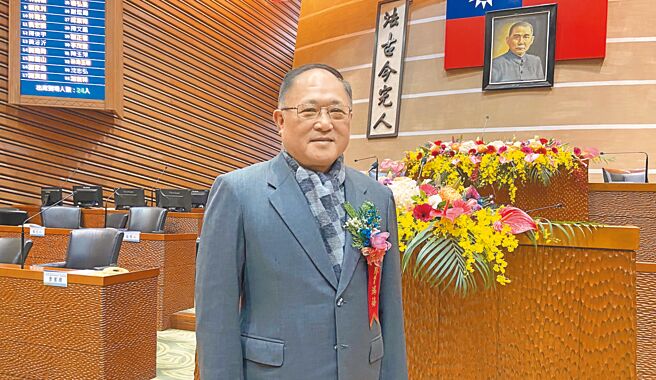 國民黨宜蘭縣議員陳鴻禧29日公開宣布將參選羅東鎮長，揚言即使未獲黨內提名也一定選到底。（吳佩蓉攝）