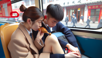 傻眼！情侶公車「埋頭苦幹」　網流傳6分鐘吃雞影片